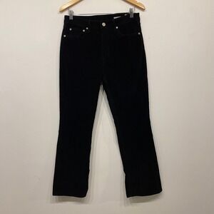 Noend Mens Black Corduroy Straight Leg Pants Size 29 Made in USA FR1587FBLACK